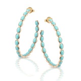 Cabochon Hoops