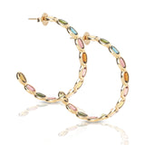 Cabochon Hoops