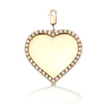 Custom Heirloom Heart Pendant with Diamonds