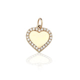 Custom Heirloom Heart Pendant with Diamonds