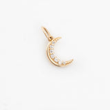 Diamond Crescent Moon Charm