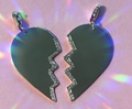 Best Friend Heart Pendant with Diamonds