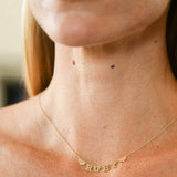 Custom Name Necklace with Heart or Star Accents
