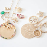 Custom Heirloom Multi Sapphire Disc Pendant