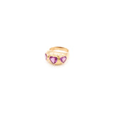 Triple Heart Ring