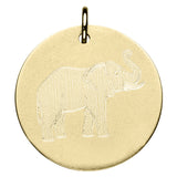 Engraved Elephant Disc