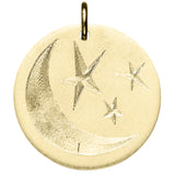 Engraved Moon & Stars Disc