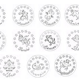 Engraved Zodiac Discs