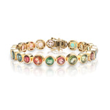 Multi Tourmaline Bezel Bracelet
