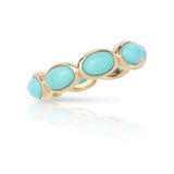 Oval Stone Stack Ring