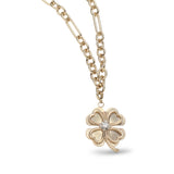 Vintage Clover Diamond Charm