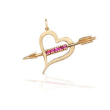 Heart and Arrow Charm