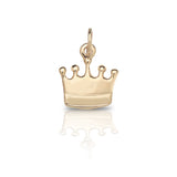 Small 14k Gold Crown Charm