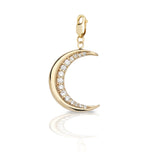 Diamond Crescent Moon Charm