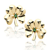 Gold Clover Earrings