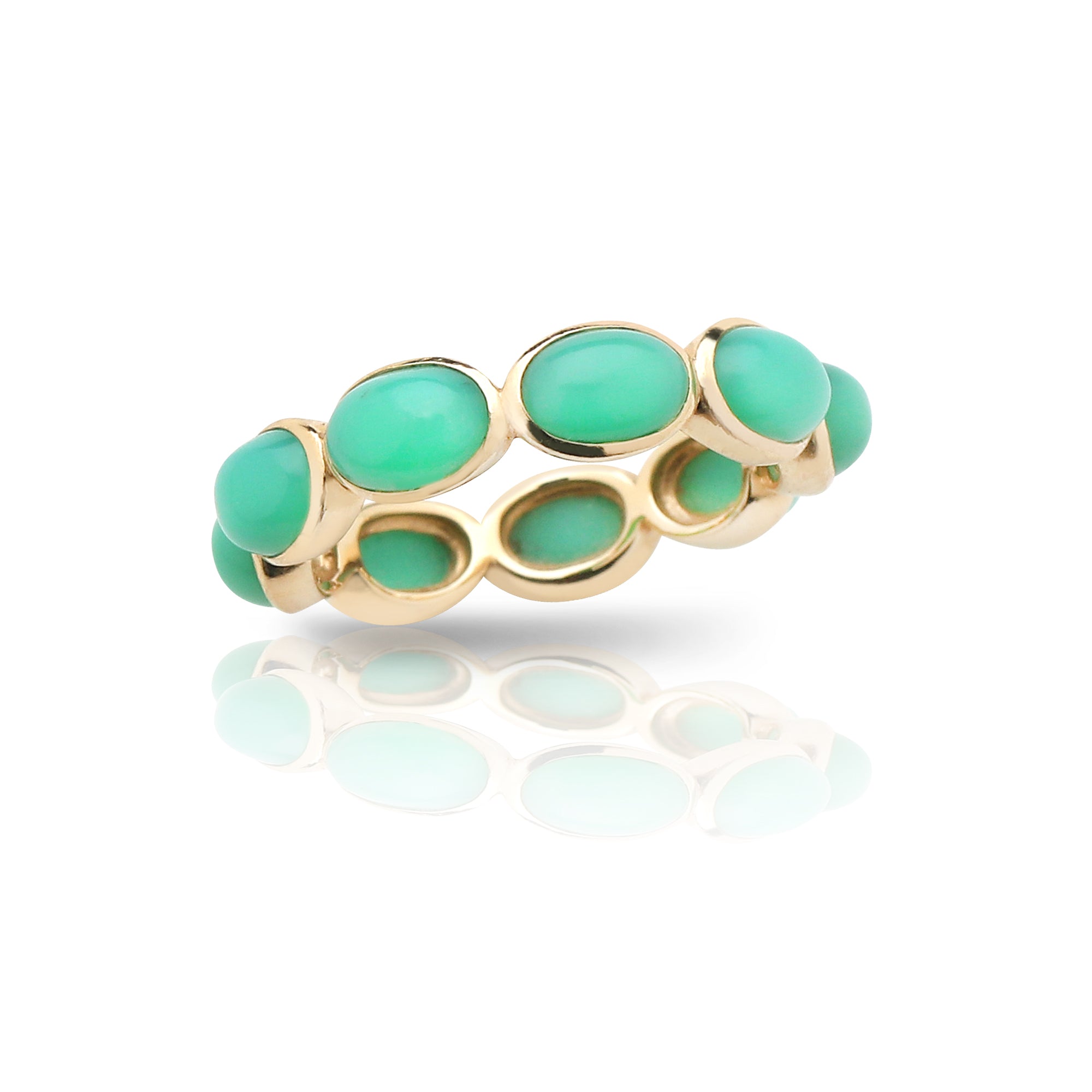 Oval Stone Stack Ring
