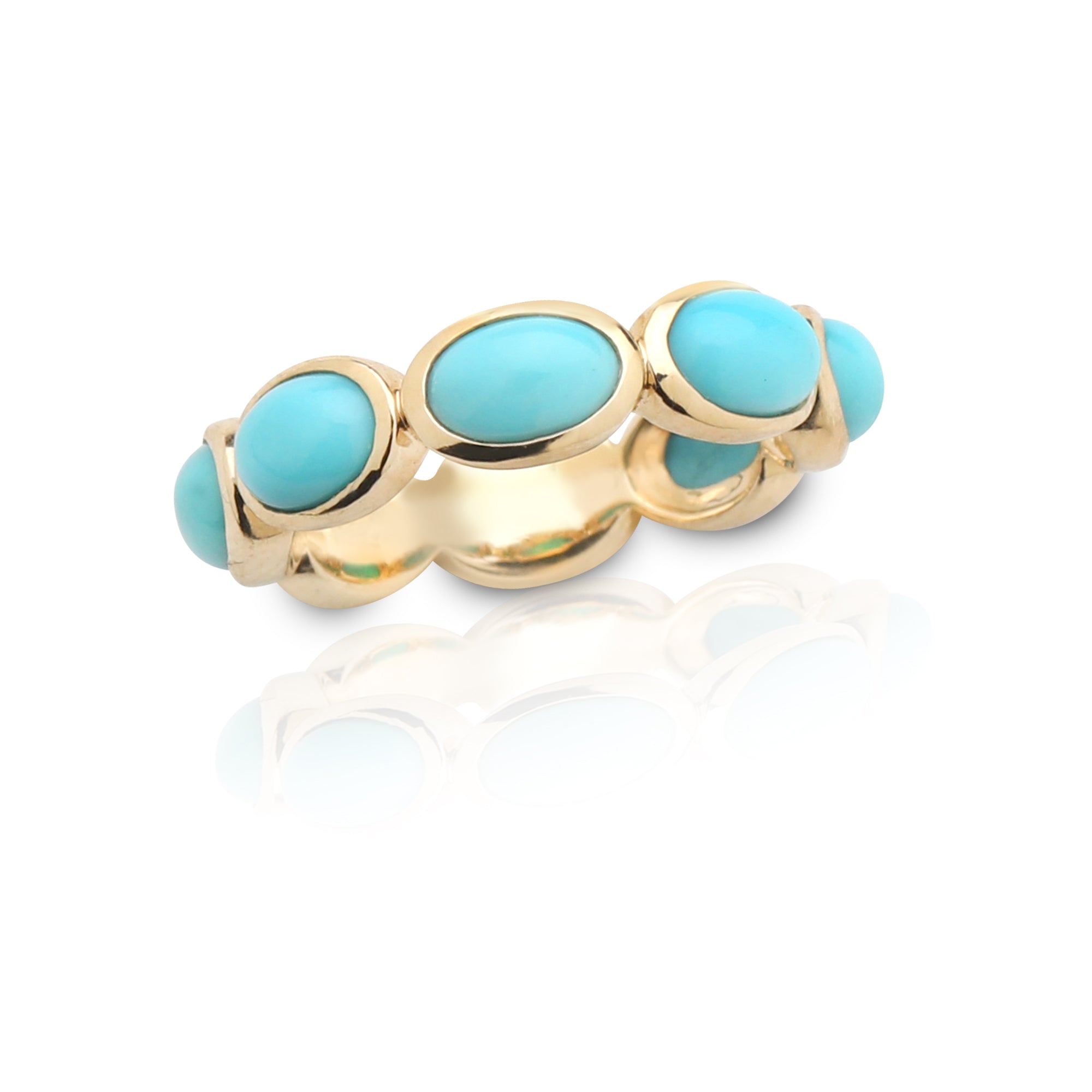 Oval Stone Stack Ring