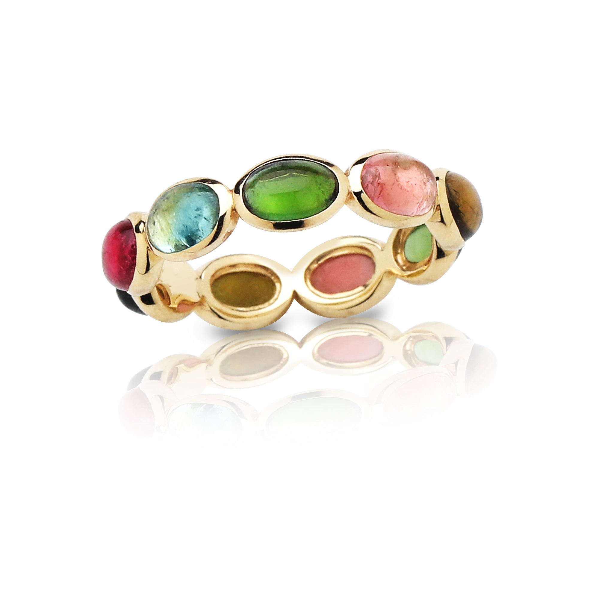 Oval Stone Stack Ring
