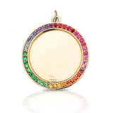 Custom Heirloom Diamond Disc Pendant