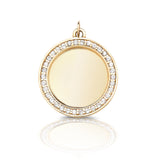 Custom Heirloom Diamond Disc Pendant