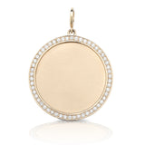 Custom Heirloom Diamond Disc Pendant
