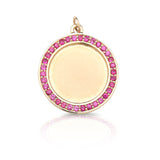 Custom Heirloom Diamond Disc Pendant