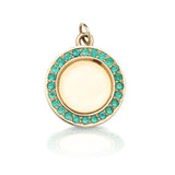 Custom Heirloom Diamond Disc Pendant