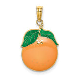 Enamel Orange Charm