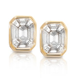 Pie-Cut Diamond Stud Earrings