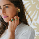 Gold Clover Earrings