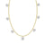 Floating Diamond Drop Necklace