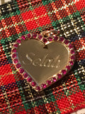 Heart Pendant with Ruby Border