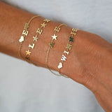 Customized Heart and Initial Bracelet