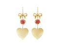 Bow and Heart Earrings