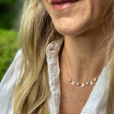 Customized Diamond Star and Gold Initial Necklace