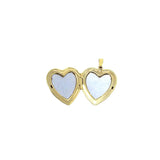 14k Gold Engravable Heart Locket