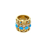 Oval Stone Stack Ring
