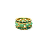 Oval Stone Stack Ring