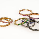 Candy Gem Eternity Bands