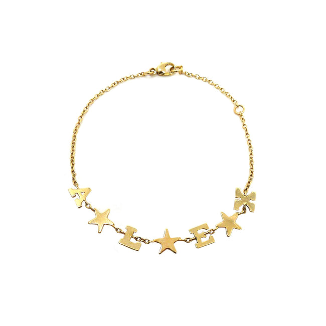 Customized Star and Initial Bracelet