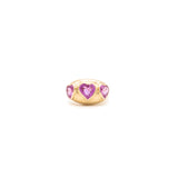 Triple Heart Ring