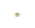 Gold Bubble Ring with Stone Heart