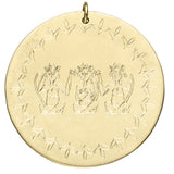 Engraved Three Monkeys Disc
