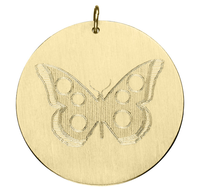 Engraved Butterfly Disc