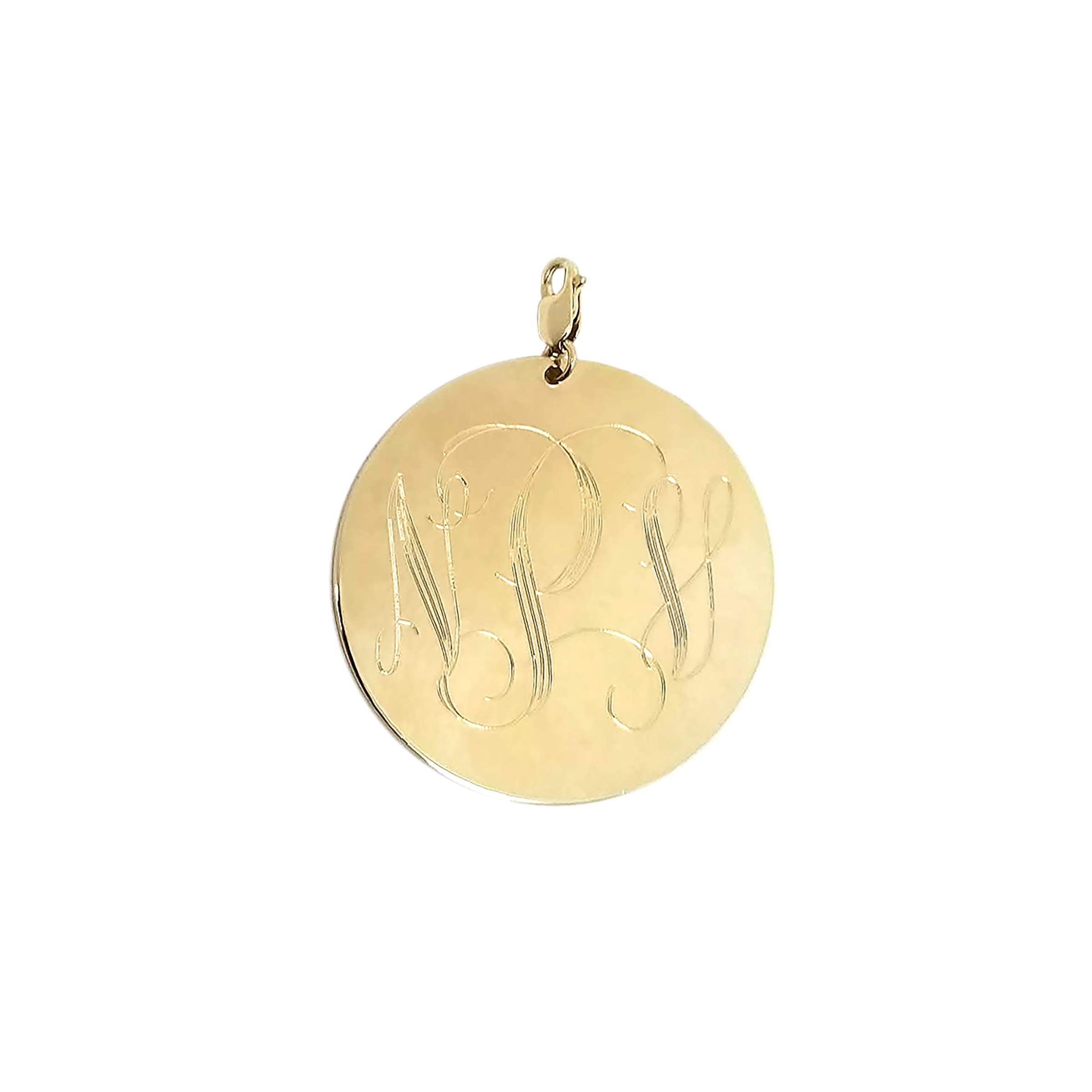 Monogram Dis Engraved Monogram Disc – Emily & Ashley
