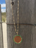 Custom Engraved Emerald Pendant