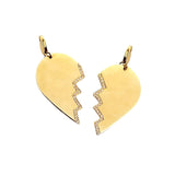 Best Friend Heart Pendant with Diamonds