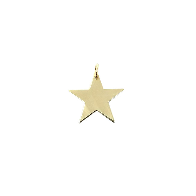 Engravable Gold Star Charm
