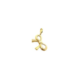 14k Gold Bow Charm