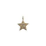 Diamond Star Charm in 14k Gold